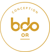 medaille bdo or conception